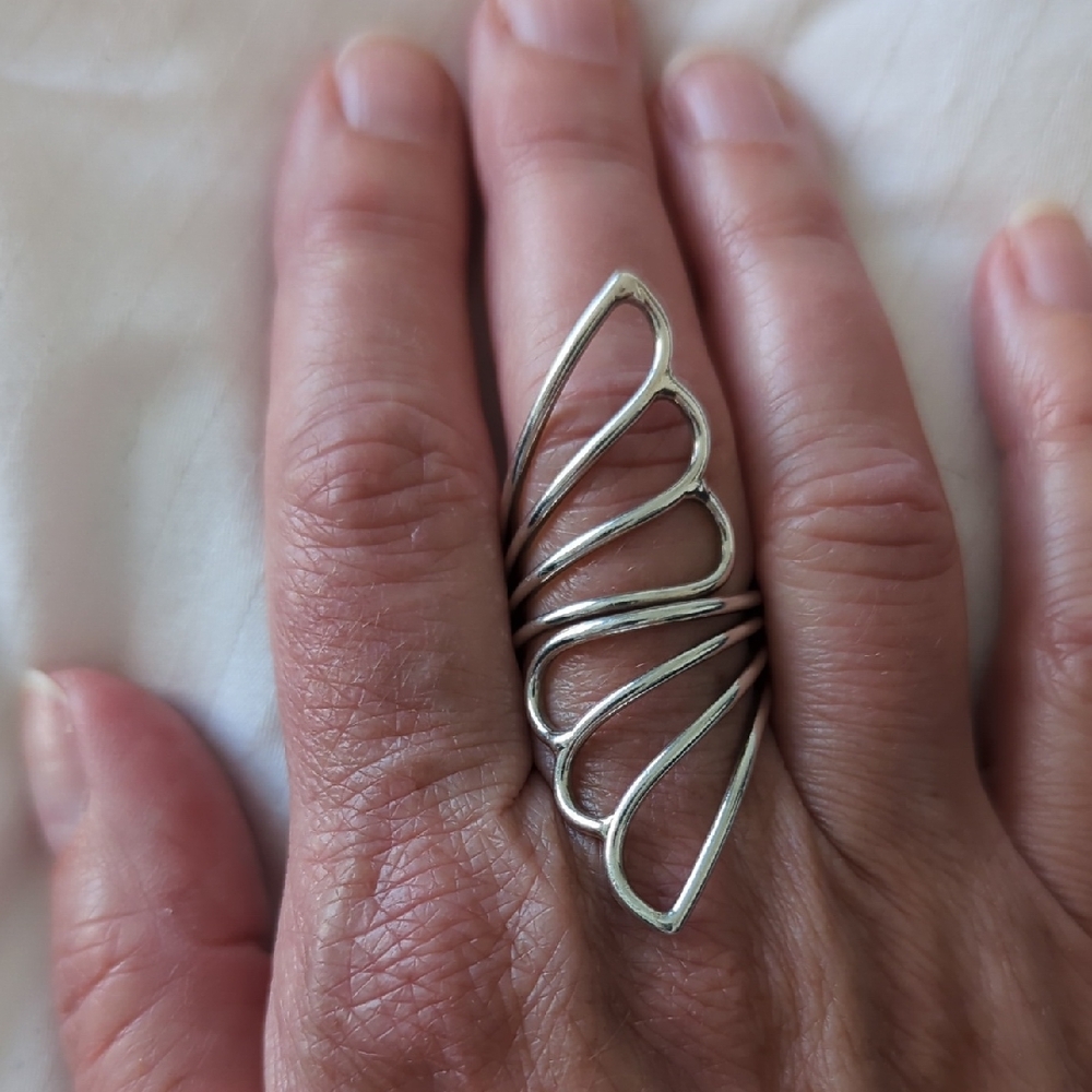 Elegant Silver Statement Ring